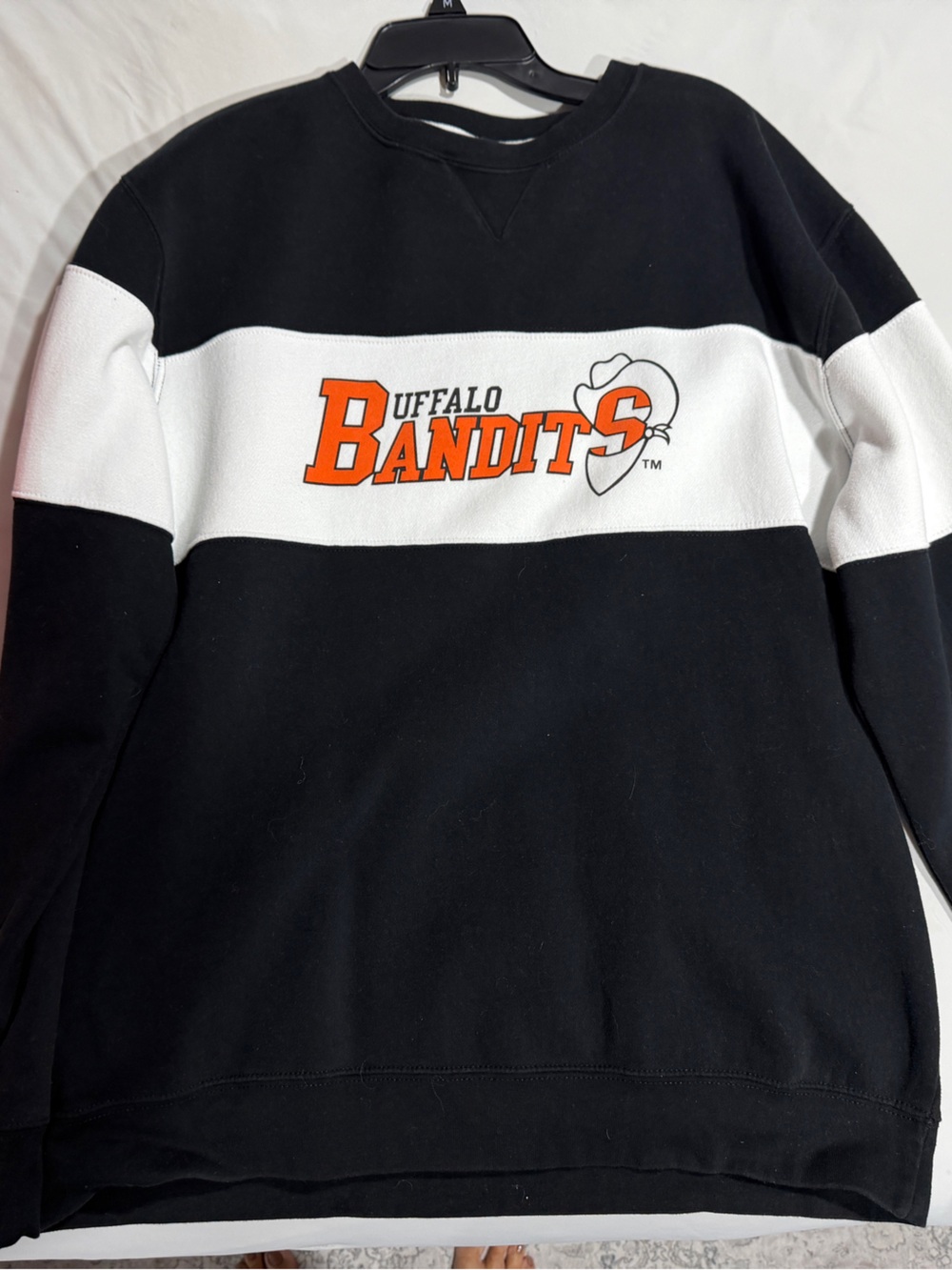 Buffalo Bandits Black & White Logo Crewneck Sweatshirt